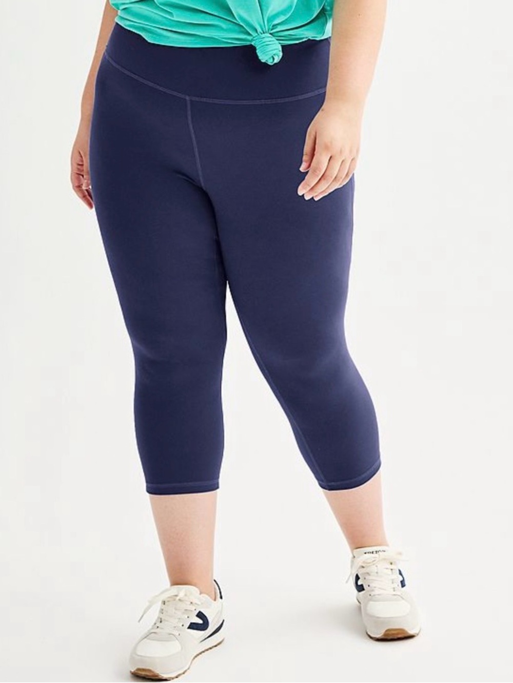 Tek Gear Essential Soft Capri Leggings Sz 2X